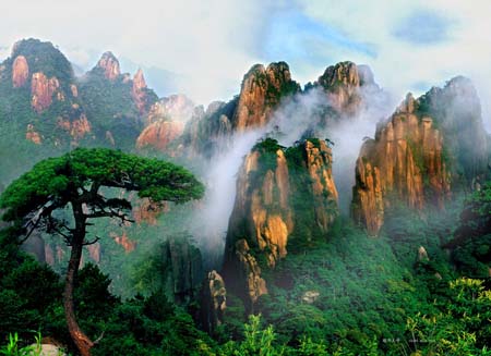  Mountains in east China's 